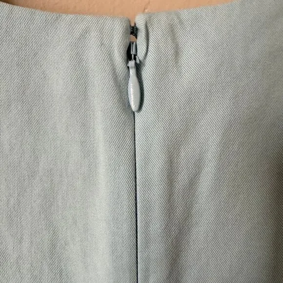 & Other Stories Womens 4 Light Blue Twist Detail Cut Out Long Sleeve Blouse - Picture 8 of 10